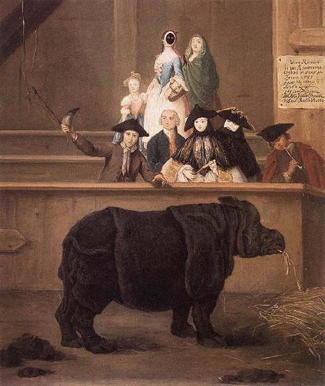 Pietro Longhi Clara the rhinoceros Germany oil painting art